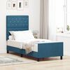 vidaXL Boxspringbett mit Kopfteil Dunkelblau 80 x 200 cm Samt