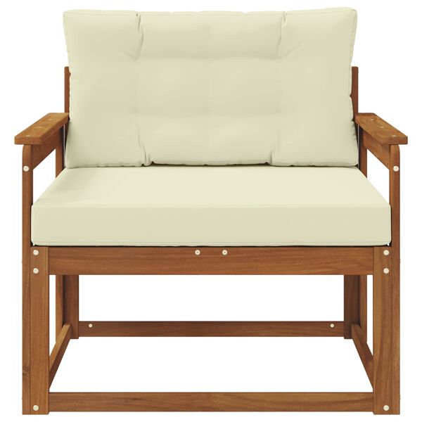 vidaXL Outdoor Mittelsofa Massivholz Akazie Natur