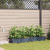 vidaXL Garten-Pflanzgef&auml;&szlig; 4 pcs Grau 160 x 40 x 22 cm Kunststoff
