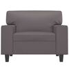 vidaXL Sessel Grau 60 cm Kunstleder