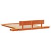 vidaXL Bettgestell Braun 120 x 200 cm Holz