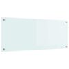 vidaXL K&uuml;chenr&uuml;ckwand Milch 100 x 40 cm Geh&auml;rtetes Glas