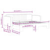 vidaXL Tagesbett Ausziehbar Rosa 90x200 cm Samt