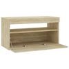 vidaXL TV-Schrank mit LED-Leuchten Sonoma-Eiche 75x35x40 cm