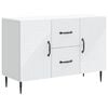 vidaXL Sideboard mit Schubladen Wei&szlig; 89 x 34,5 x 60 cm Holzwerkstoff