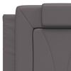 vidaXL Bettgestell "Viana" mit LED ohne Matratze Grau 140x200 cm