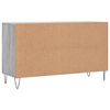 vidaXL Schuhregal Grau Sonoma 102x36x60 cm Holzwerkstoff