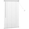 vidaXL Fensterjalousie mit Vorh&auml;ngen Silber Aluminium