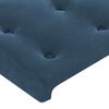 vidaXL LED Kopfteil Dunkelblau 163x16x78/88 cm Samt