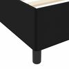 vidaXL Boxspringbett mit Matratze Schwarz 140 x 190 cm Stoff