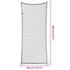 vidaXL Anh&auml;ngernetz mit Gummiseil Schwarz 8x3,5 m PP
