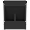 vidaXL Kaninchenf&uuml;tterer Schwarz 20 x 12,5 x 25 cm Kaltgewalzter Stahl