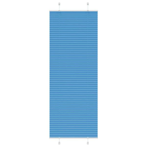 vidaXL Plissee Blau 80x200 cm Stoffbreite 79,4 cm Polyester