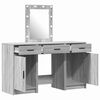 vidaXL Schminktisch mit Schubladen Grau 50 x 41 x 135 cm Holzwerkstoff