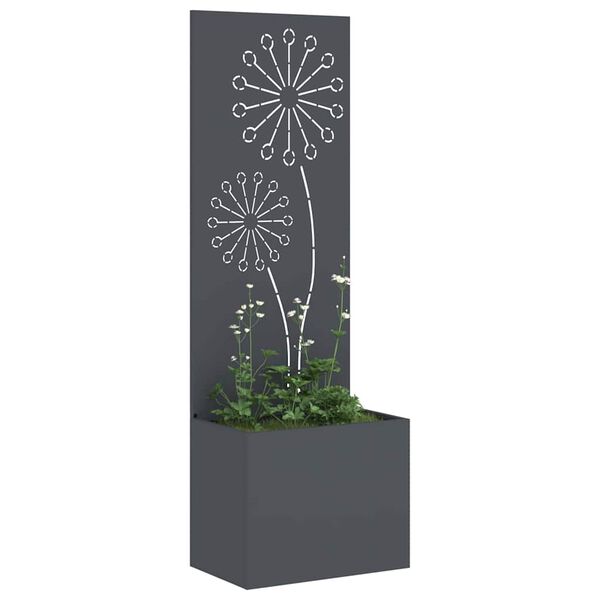 vidaXL Garten Sichtschutz-Leinwand Anthrazit 50 x 140 cm
