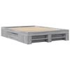 vidaXL Bettgestell Grau Sonoma 120x200 cm Holzwerkstoff