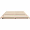 vidaXL Bodenbettgestell Braun 140 x 190 cm Massivholz Kiefer