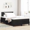vidaXL LED Boxspringbett mit Matratze Schwarz 120 x 190 cm Samt