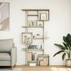 vidaXL B&uuml;cherregal Sonoma-Eiche 92x29x188 cm Holzwerkstoff