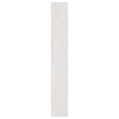 vidaXL Bücherregal/Raumteiler Weiß 100x30x200 cm Kiefer Massivholz
