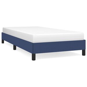 vidaXL Bettgestell ohne Matratze Blau 90x190 cm Stoff