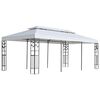 vidaXL Pavillon-Stoff Wei&szlig; 300 x 600 cm Polyester