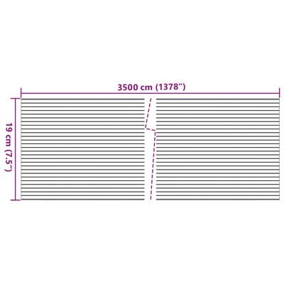 vidaXL Sichtschutzstreifen Steinoptik Grau 35x0,19 m PVC