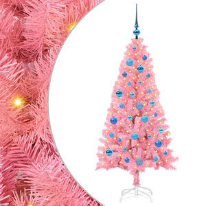 vidaXL Weihnachtsbaum Rosa 150 cm PVC