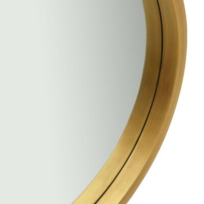 vidaXL Wandspiegel mit Gürtel 40 cm Golden