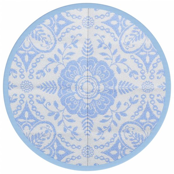 vidaXL Outdoor-Teppich ARAKIL Baby Blau &Oslash;160 cm PP