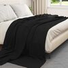 vidaXL Wohndecken 6 pcs Schwarz 270 x 240 cm Fleece