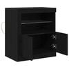 vidaXL LED-Sideboard Schwarz 60,5 x 37 x 67 cm Holzwerkstoff