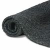 vidaXL Bereichsteppiche Quadratisch Dunkelgrau 240 x 240 cm Jute