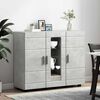 vidaXL Holzschrank Beton Grau 88,5 x 30,5 x 73 cm Holzwerkstoff