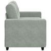 vidaXL Zweisitzer-Sofa Hellgrau 160x77x82 cm Samt