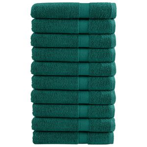 vidaXL Premium-Saunat&uuml;cher SOLUND 10 Stk. Gr&uuml;n 80x200 cm 600 g/m&sup2;