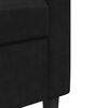 vidaXL 3-Sitzer-Sofa Schwarz 180 cm Samt