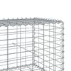 vidaXL Gabione mit Deckel 1000x50x50 cm Verzinktes Eisen