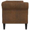 vidaXL Sofa Braun 182,5 x 74,5 x 74,5 cm Polyester
