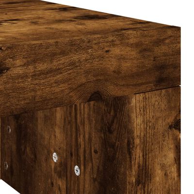 vidaXL Couchtisch Räuchereiche 102x50x36 cm Holzwerkstoff