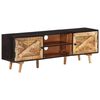 vidaXL TV-Schrank 140x30x46 cm Rohes Mangoholz und Massivholz Akazie