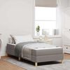 vidaXL Boxspringbett mit Matratze Taupe 80 x 200 cm Stoff