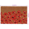 vidaXL Fu&szlig;matte Natur 40x60 cm Kokosfaser Getuftet