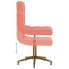 vidaXL Esszimmerst&uuml;hle 2 Stk. Drehbar Rosa Samt