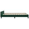 vidaXL Bettgestell ohne Matratze Dunkelgr&uuml;n 140x190 cm Samt