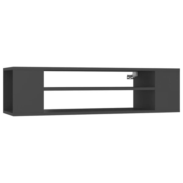 vidaXL TV-H&auml;ngeschrank Grau 100x30x26,5 cm Holzwerkstoff