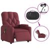 vidaXL Massagesessel Elektrisch Weinrot Stoff