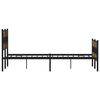 vidaXL Metallbett ohne Matratze R&auml;uchereiche 160x200 cm