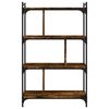 vidaXL B&uuml;cherregal 4 B&ouml;den R&auml;uchereiche 76x32x123 cm Holzwerkstoff