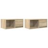 vidaXL TV-Schr&auml;nke 2 Stk. Sonoma-Eiche 60x31x25,5 cm Holzwerkstoff